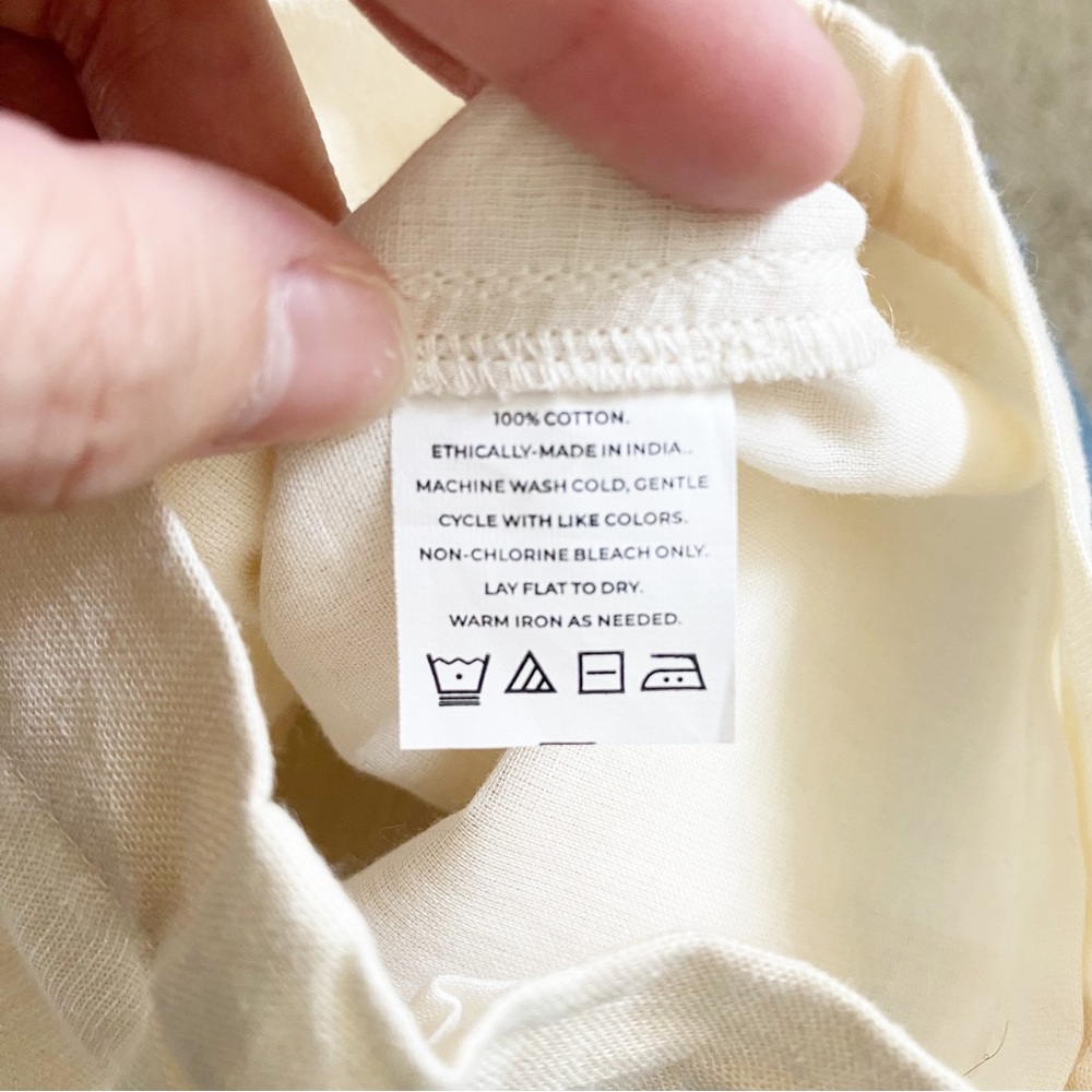 Laude the Label Icon Trouser Pants Organic Cotton in Tulum Stripe L - Picture 12 of 12